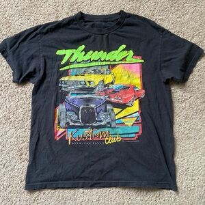 Brandy Melville John Galt Black Graphic Tee